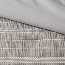 12pc Chambray Matelasse Stripe Comforter & Sheet Bedding Set Gray - Threshold™ -Bedding Discounts GUEST f59e7d48 b0ee 4ce0 8269 0dd68763ac49
