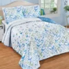 Collections Etc Scaling Leaves Quilted Bedspread