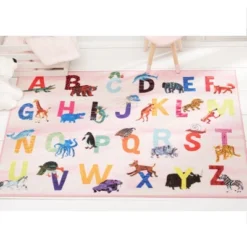Eric Carle Alphabet Area Kids' Rug (4'11"x6'6") Pink - Home Dynamix -Bedding Discounts GUEST f6903dfd 760e 4b2e b38c 0bc5d35977d5