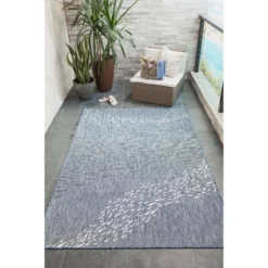 Liora Manne Carmel Indoor/Outdoor Rug Navy -Bedding Discounts GUEST f84036dd 0c8f 48c4 a7ff f66f9d88dd02