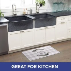 J&V TEXTILES Anti Fatigue Kitchen Mat Cushioned Anti Fatigue, Non Slip Waterproof Mat Standing Desk, 20x36x1/2 Inches (Happy Is Homemade) -Bedding Discounts GUEST f8f410ee c87b 4608 9d13 26eafe38ad85