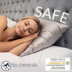 Dreamzie - 1 X 19 Momme Silk Pillowcase, Double Sided Luxury Silk - Gold -Bedding Discounts GUEST f9334cef 64e7 4212 a003 664524380454