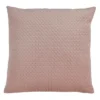 Saro Lifestyle Pinsonic Velvet Pillow With Polly Filling, Blush, 22" X 22"