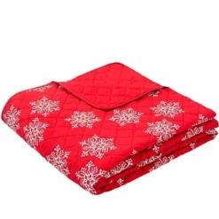 The Lakeside Collection Red Snowflake Quilt Set With Shams - Full/Queen -Bedding Discounts GUEST f9f1b339 d236 4bf1 b8a2 e464bda0bb45