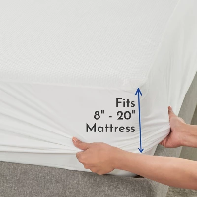 Waterproof Mattress Protector - Noiseless, Machine Washable, Easy-on Fitted Style By California Design Den 2 Waterproof Mattress Protector - Noiseless, Machine Washable, Easy-on Fitted Style By California Design Den - Image 2