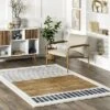 NuLOOM Keeva Modern Striped Fringe Area Rug