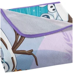 Disney Northwest Frozen, Snow Hugs Micro Raschel, 46" X 60" Throw Blanket