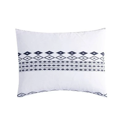 White Azteca Printed Comforter Set (King) - VCNY 4 White Azteca Printed Comforter Set (King) - VCNY - Image 4