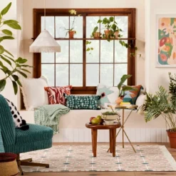 Bedding Discounts 48 Tapestry Ogee Medallion Rug Blush - Opalhouse™ Designed With Jungalow™