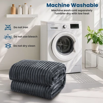 Hyleory CozyFluff Flannel Throw Blanket - Ultra-Soft, Warm & Lightweight With 4 Sizes 3 Hyleory CozyFluff Flannel Throw Blanket - Ultra-Soft, Warm & Lightweight With 4 Sizes - Image 3