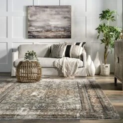 NuLOOM Charvi Distressed Medallion Fringe Area Rug 14 NuLOOM Charvi Distressed Medallion Fringe Area Rug -Bedding Discounts GUEST fbe11936 bc18 488d 8a4f ddd890dc119f