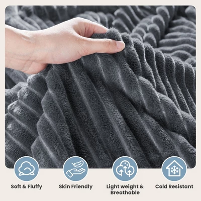 Hyleory CozyFluff Flannel Throw Blanket - Ultra-Soft, Warm & Lightweight With 4 Sizes 2 Hyleory CozyFluff Flannel Throw Blanket - Ultra-Soft, Warm & Lightweight With 4 Sizes - Image 2