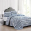 Market & Place Elise Striped Reversible Quilt Set