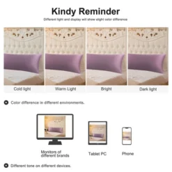 2 Pcs Body 20"x54" Satin Silky For Hair And Skin Pillowcase Mauve - PiccoCasa -Bedding Discounts GUEST fd5569a6 7efc 42dc 9f57 49335b1db2d8