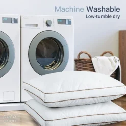 Peace Nest Natural Goose Feather And Down Sleeping 100% Cotton Pillow Cover Downproof Gusseted 2 Count -Bedding Discounts GUEST fd815854 769a 498a 84a3 e20988129a78