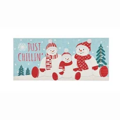 Evergreen Indoor Outdoor Doormat Bundle Set Of 5 - Frame And 4 Welcome Seasonal Inserts Pumpkins Blue Truck Welcome Snowmen -Bedding Discounts GUEST fd89649b a64e 45c4 ae1a 06baefce2e0d