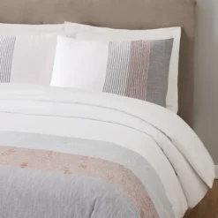 Holden Duvet Set Gray/Orange/White - Laurel & Mayfair -Bedding Discounts GUEST fe0dc053 07b0 4cf6 aca1 dda5ef4ed976