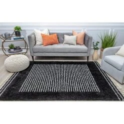 Rugs America Bennett BT35A Shag Stripe Area Rug -Bedding Discounts GUEST fe18f16c 33d3 4891 99b1 053a7ad10fb0