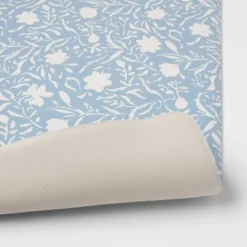 30" X 18" Floral Comfort Mat Blue - Threshold™ -Bedding Discounts GUEST ff17f1bd de29 42cd a7a2 387bf1ddee59