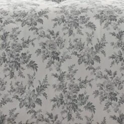 Laura Ashley Annalise Floral 100% Cotton Duvet Cover Bonus Set Gray -Bedding Discounts GUEST ff2364bd dc3c 44a2 8ca9 f9b5c251b668